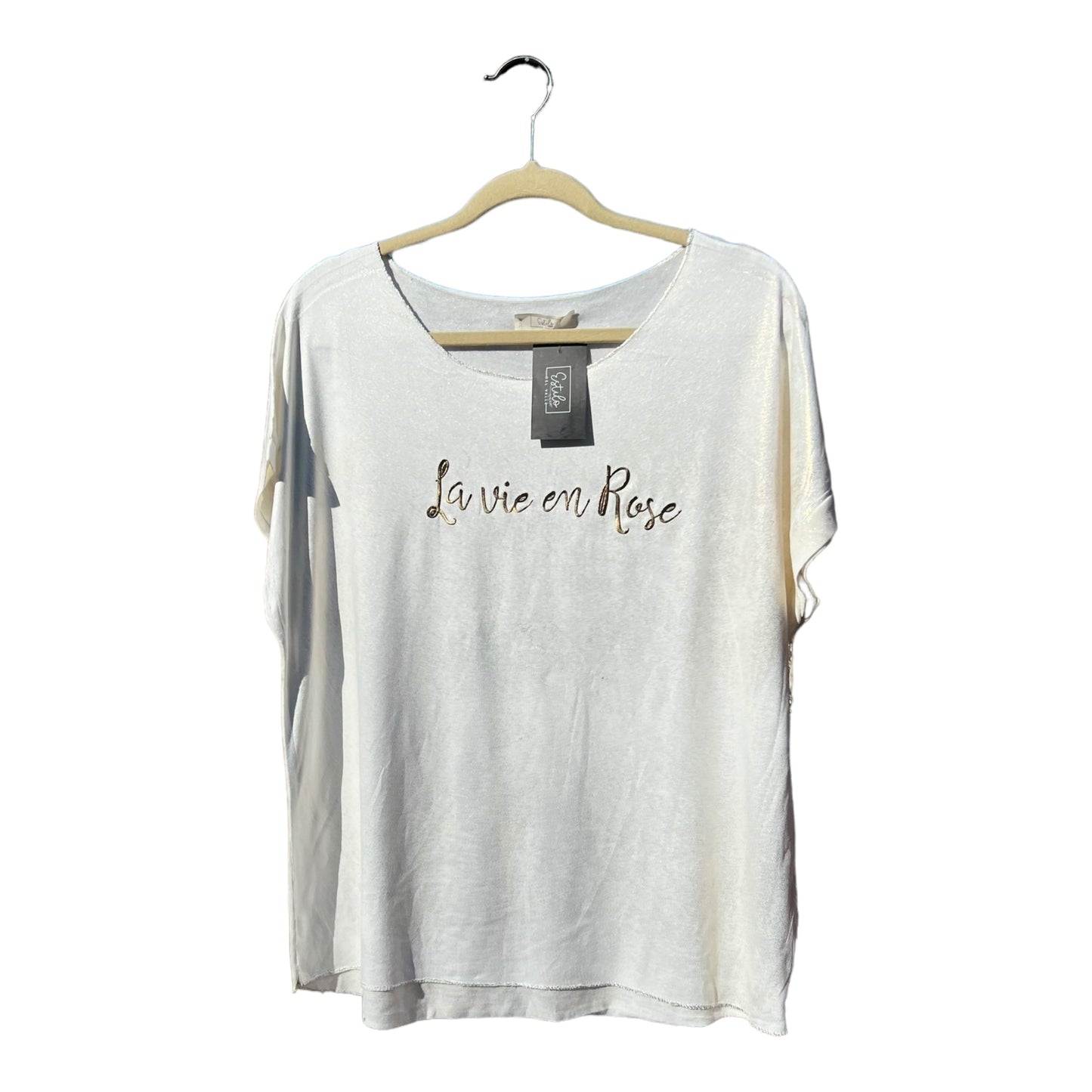 POLERA LA VIDA E ROSA